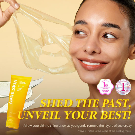 APRILSKIN Peel & Glow Duo: Calendula Flower-Infused Facial Peel Off Mask and TXA Pink Capsule Gel Mask (4ea)